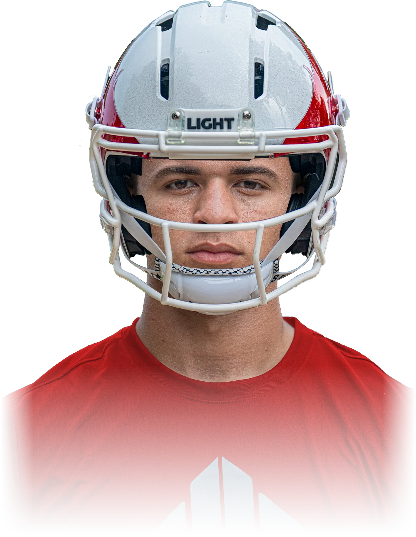 Derrick Baker in his Milton helmet